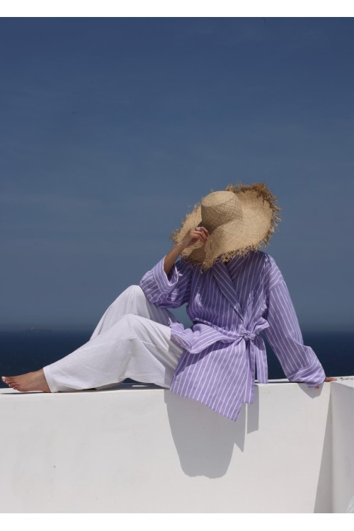 Ensemble Zoa II en lin lilas