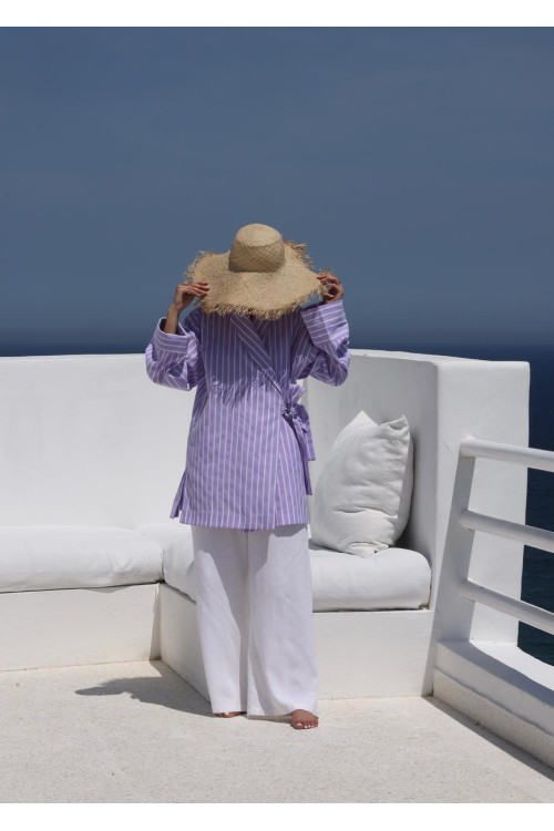 Ensemble Zoa II en lin lilas