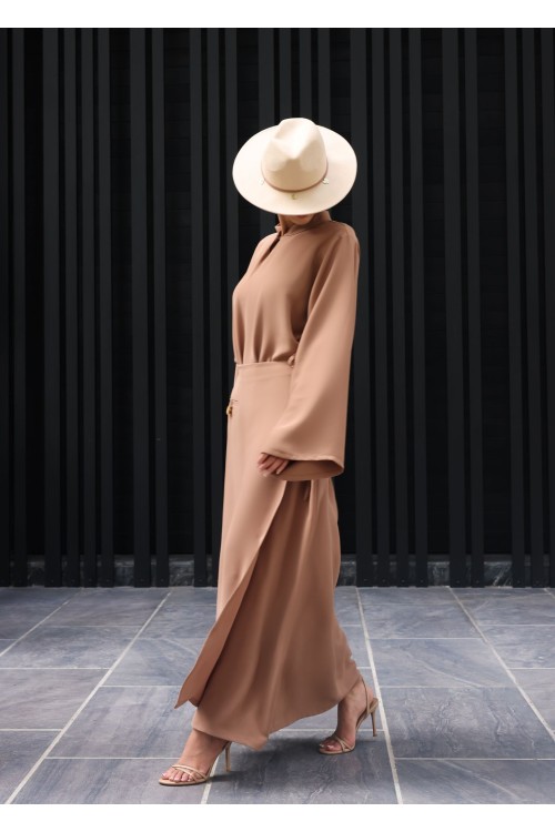 Robe Beatriz noisette