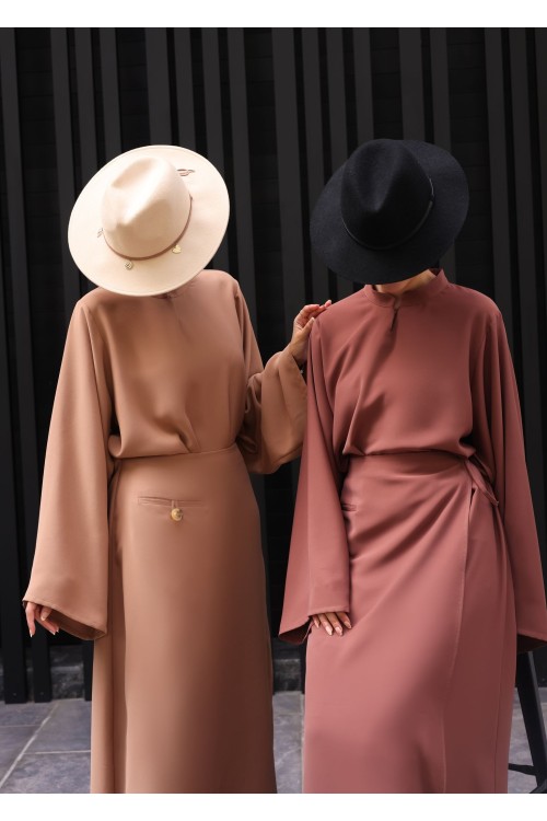Robe Beatriz cannelle