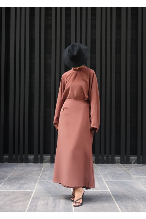 Robe Beatriz cannelle
