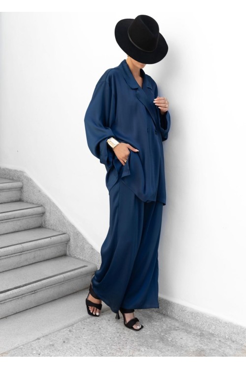 Ensemble Carmen bleu marine