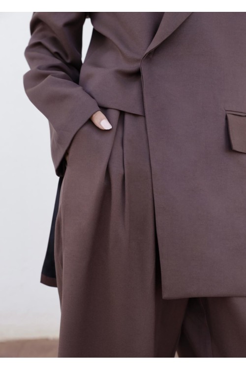 Ensemble Izza marron