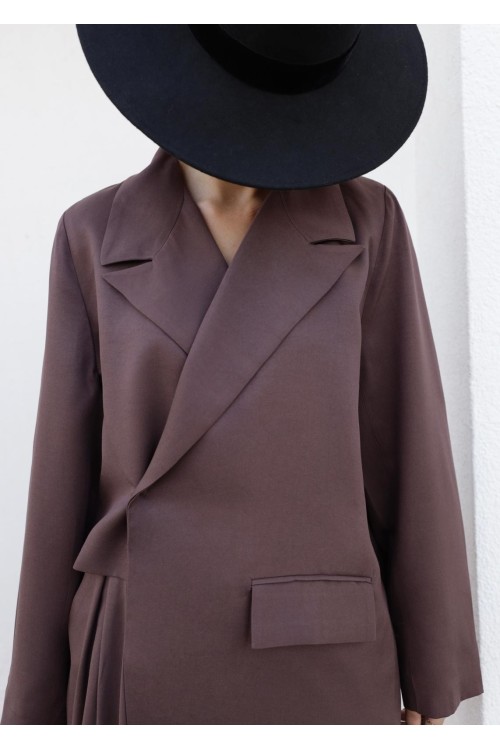 Ensemble Izza marron