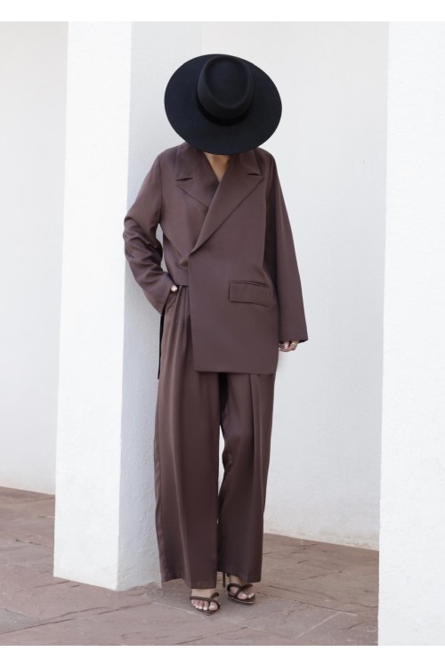 Ensemble Izza marron