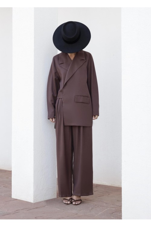 Ensemble Izza marron