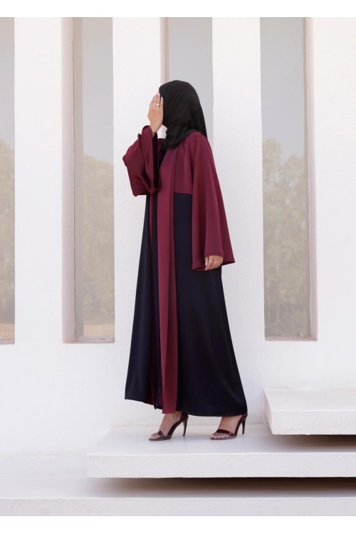 Abaya Maïla burgundy