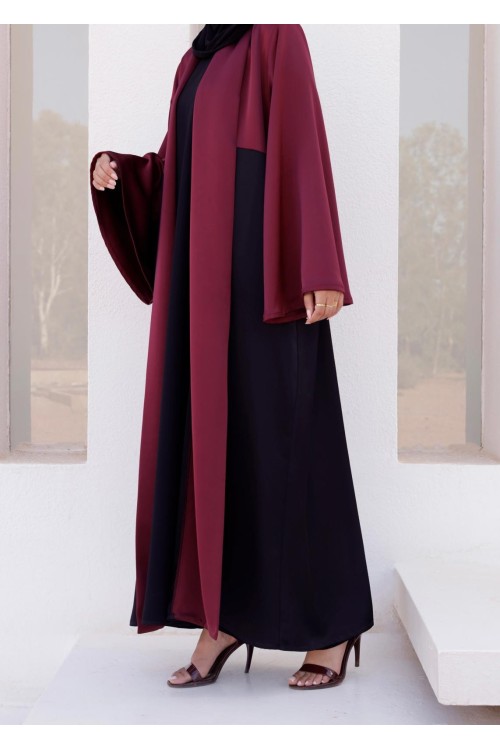 Abaya Maïla burgundy