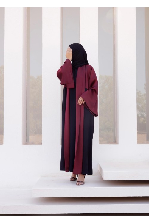 Abaya Maïla burgundy