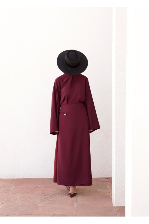 Robe Beatriz burgundy