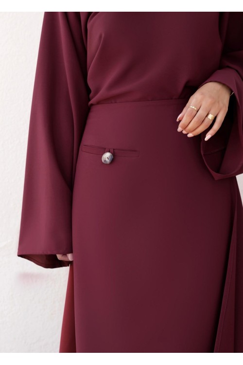 Robe Beatriz burgundy