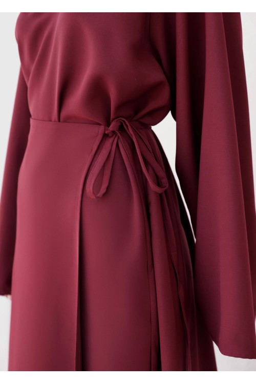 Robe Beatriz burgundy