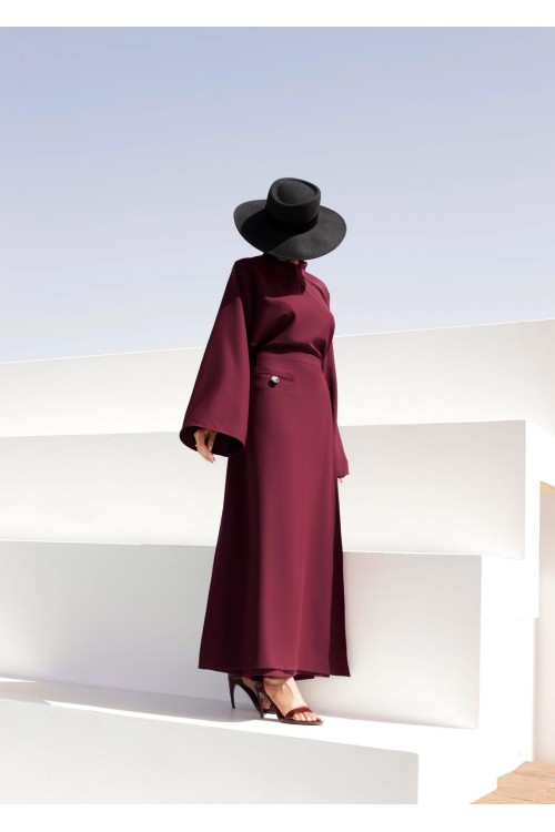 Robe Beatriz burgundy