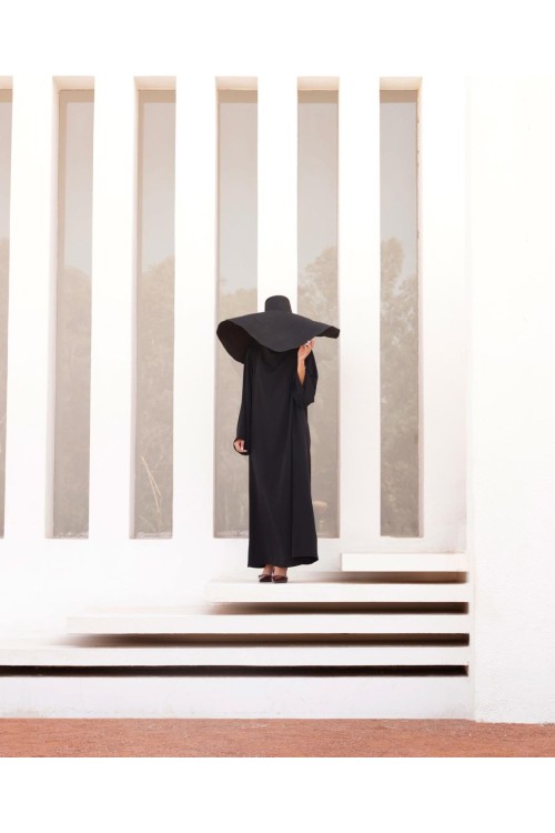 Robe Anais noir mate