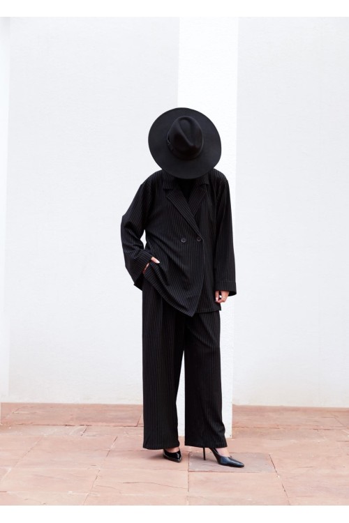 Ensemble Carmen rayé