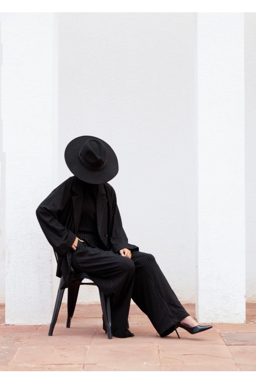 Ensemble Carmen rayé
