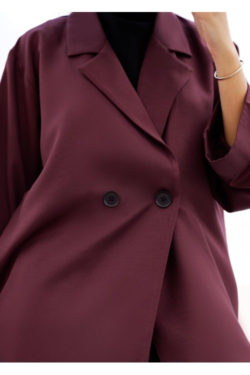 Ensemble Carmen burgundy