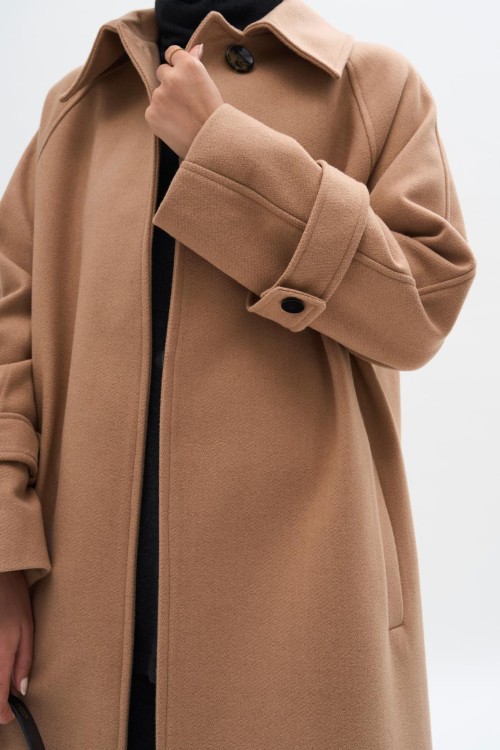 Manteau Wool noisette