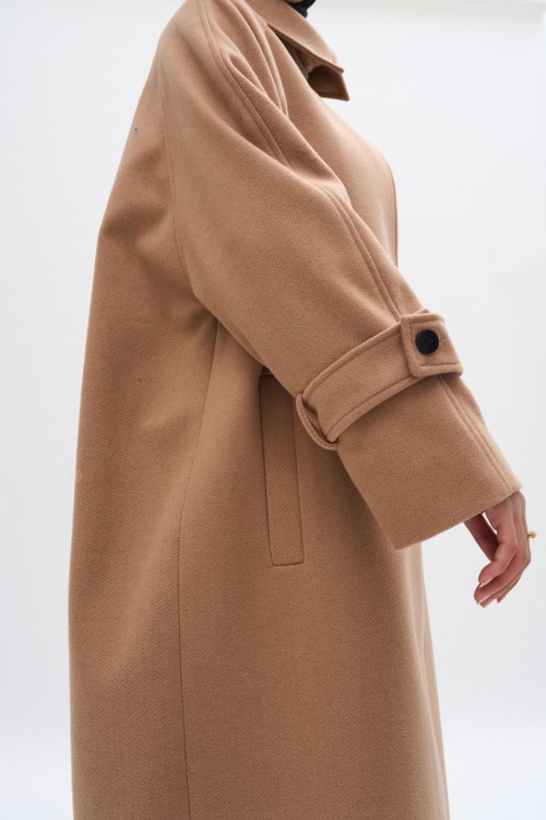 Manteau Wool noisette