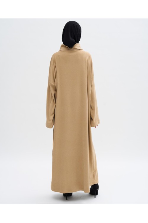 Robe pull Paula beige
