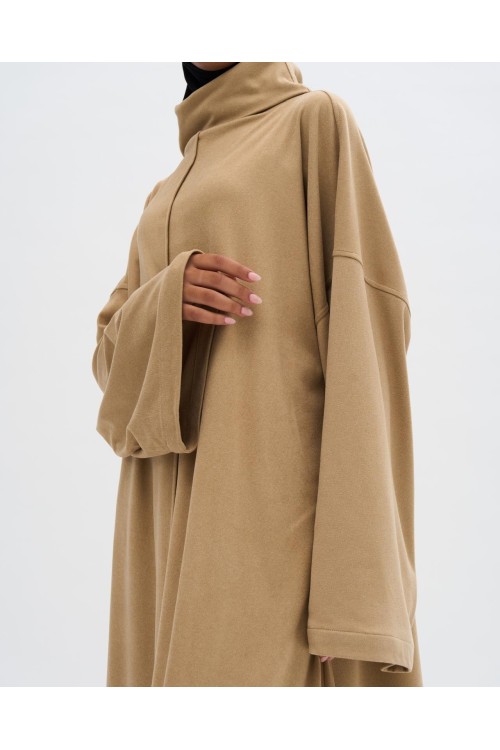 Robe pull Paula beige