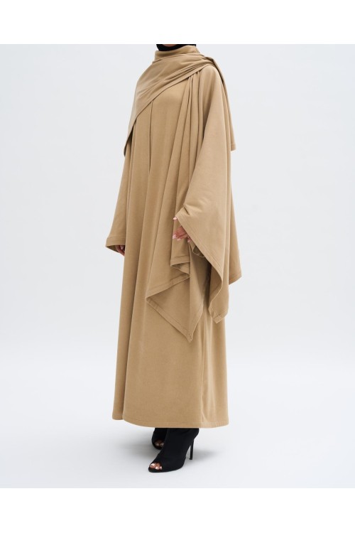 Robe pull Paula beige