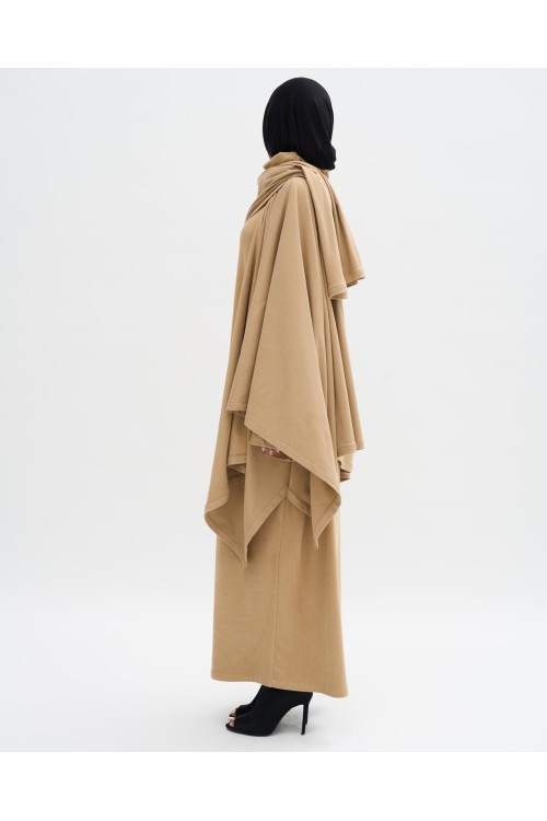 Robe pull Paula beige