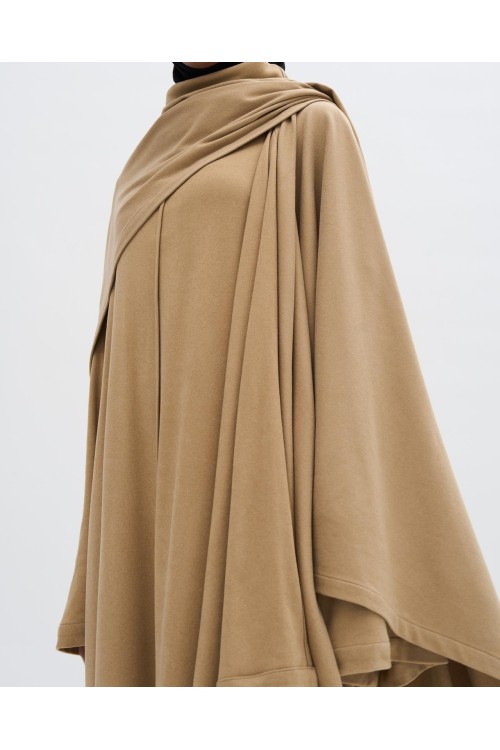 Robe pull Paula beige