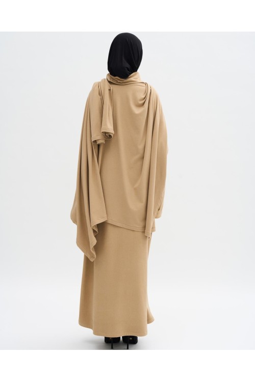 Robe pull Paula beige