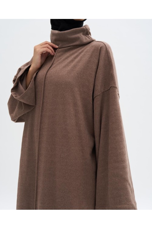 Robe pull Paula taupe