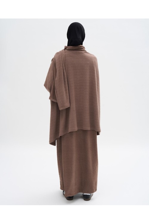 Robe pull Paula taupe
