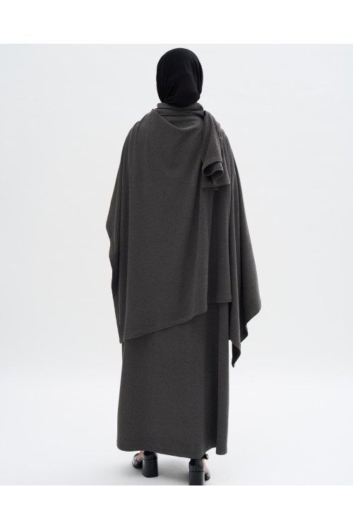 Robe pull Paula gris foncé