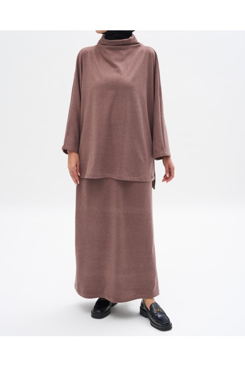 Ensemble Winter basic Rhubarbe