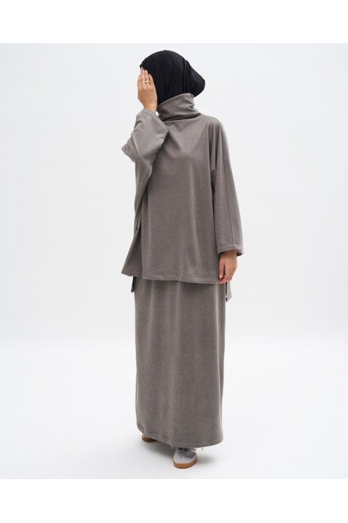 Ensemble Winter basic gris clair