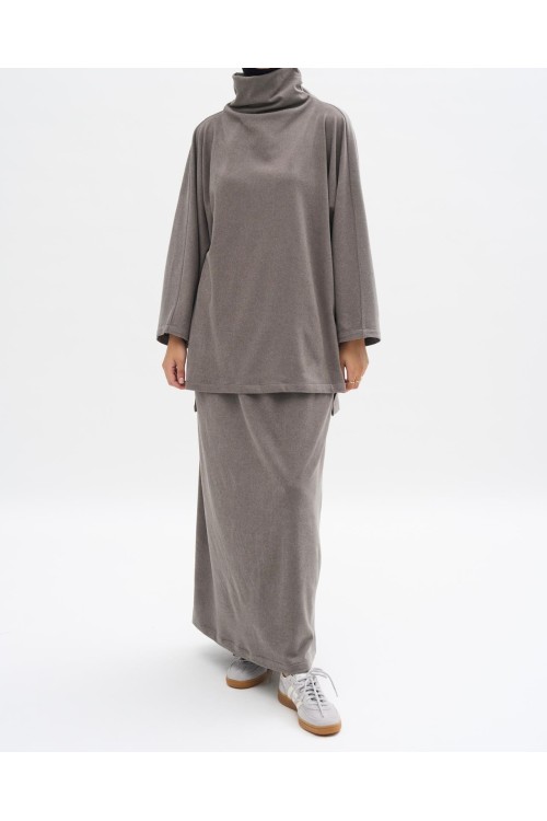 Ensemble Winter basic gris clair