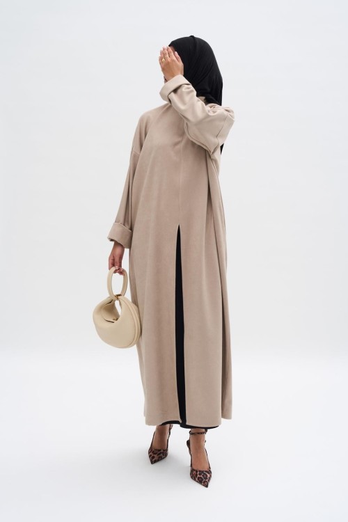 Robe pull Ayla beige