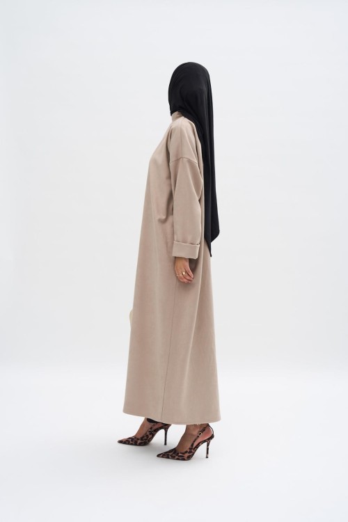 Robe pull Ayla beige