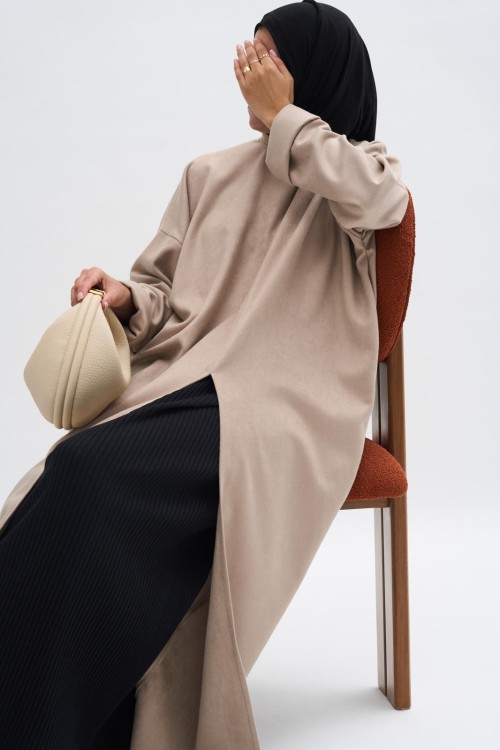 Robe pull Ayla beige