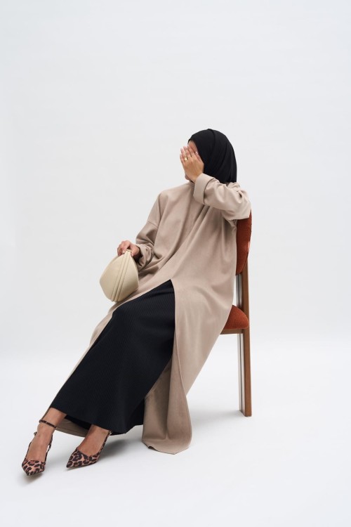 Robe pull Ayla beige