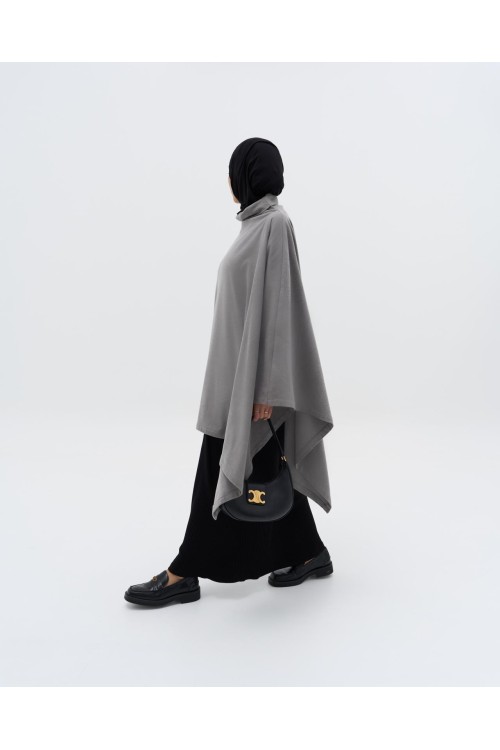Cape Poncho grise