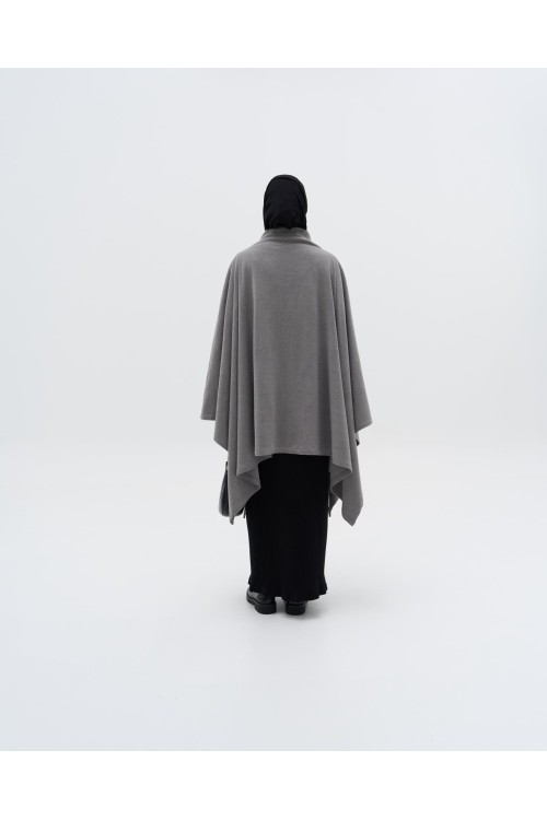 Cape Poncho grise