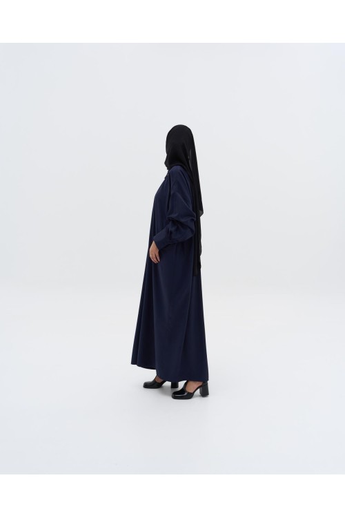 Robe chemise Émilie bleu nuit
