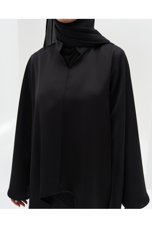 Cape Cara Noir satiné