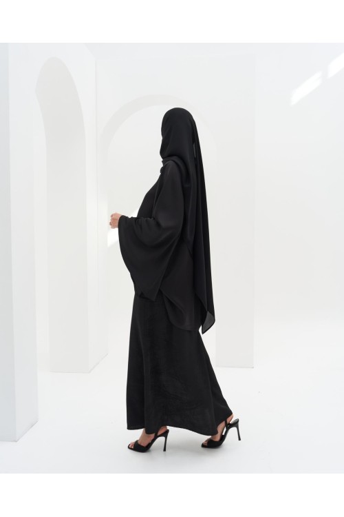 Cape Cara Noir satiné