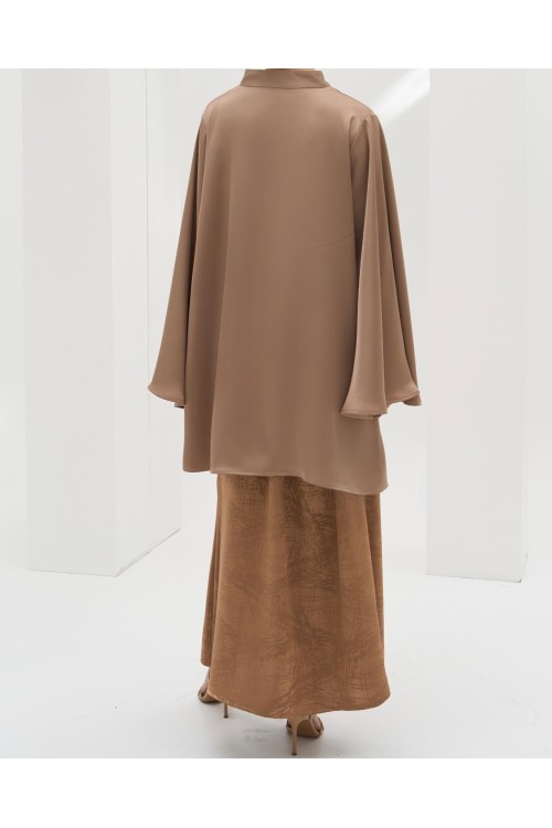 Cape Cara noisette satiné