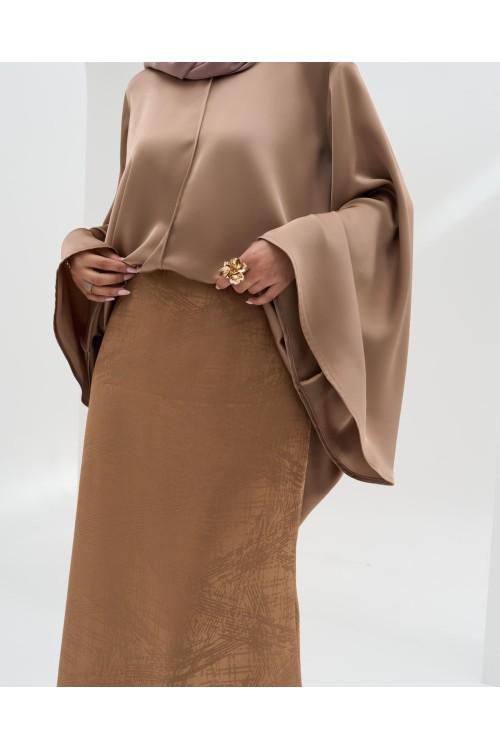 Cape Cara noisette satiné