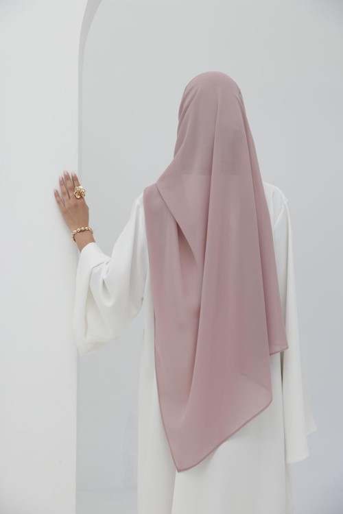 Hijab rose poudre