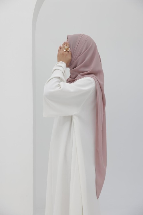 Hijab rose poudre