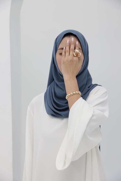Hijab bleu
