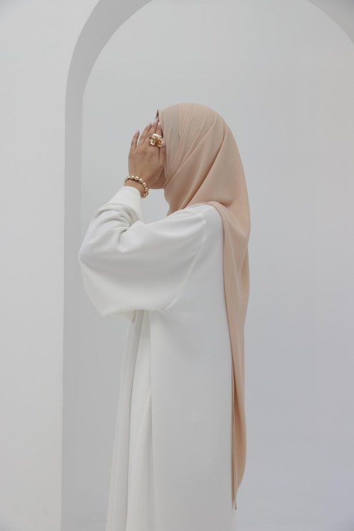 Hijab beige sable